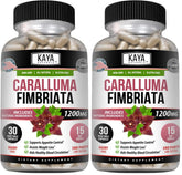 Kaya Naturals Caralluma Fimbriata bottle front promoting endurance support.