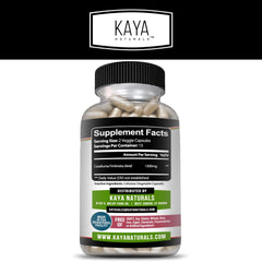 Close-up of Kaya Naturals Caralluma Fimbriata capsules for daily energy.