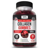 Kaya Naturals collagen gummies bottle front, strawberry flavor for daily beauty support