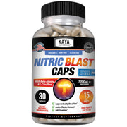 Kaya Naturals Nitric Blast bottle front showing natural energy support
