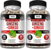Kaya Naturals Red Panax Ginseng bottle front may support daily focus and mental clarity.