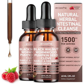 KEDISOM 24-in-1 wormwood tincture bottle label highlights raspberry flavor and alcohol-free formula.