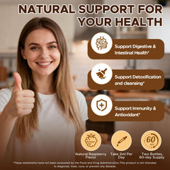 KEDISOM raspberry-flavor tincture bottle highlights alcohol-free formula suitable for daily use.