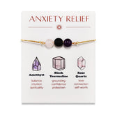 Kefley Anxiety Relief Bracelet with amethyst beads for calm focus and mindful moments.