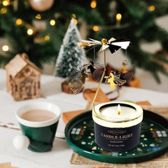 Kelly's Custom Candles black gift box showcases elegant packaging for thoughtful gifting occasions.