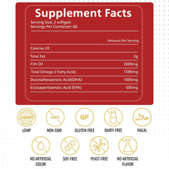 KEN softgel bottle highlighting burpless design for smoother digestion.