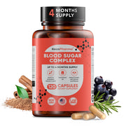 KeosPharma Blood Sugar Complex bottle front view for daily wellness.