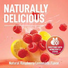Keppi Electrolytes Raspberry Lemonade powder dissolves quickly in water for on-the-go hydration