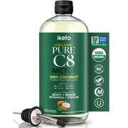 Keppi Organic MCT Oil bottle front view for keto-friendly use