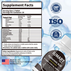 Keszciy Hyaluronic Acid capsules closeup highlights high-strength, easily swallowed formula.