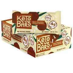 Keto Bars Original 10-pack box displayed for convenient keto snacking.