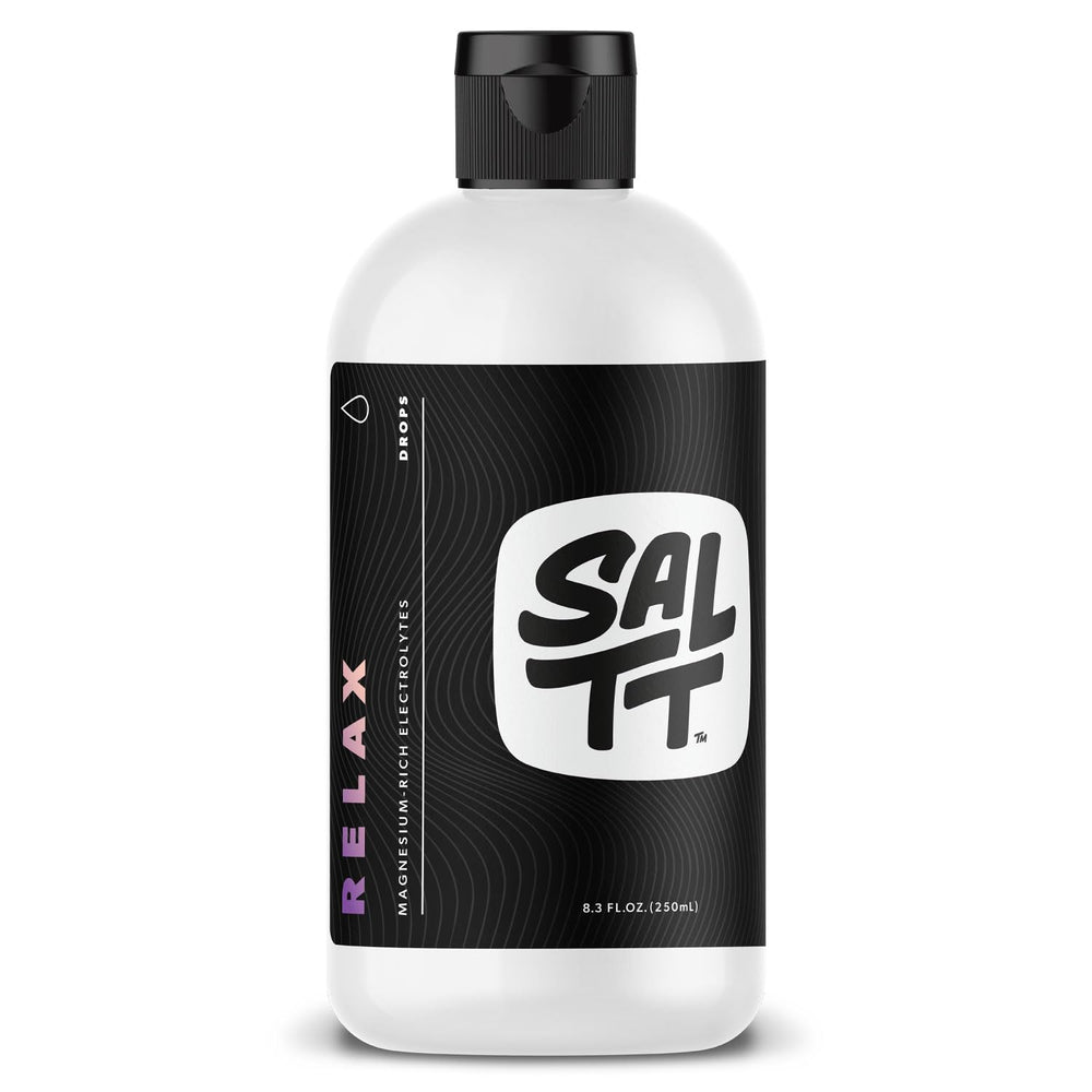 Keto Chow SALTT Relax magnesium drops bottle front for easy dosing