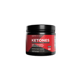 KETO SCIENCE Ketones Powder bottle on shelf for energy and focus.