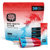Keto Chow SALTT electrolytes powder pours into a glass for refreshing hydration.
