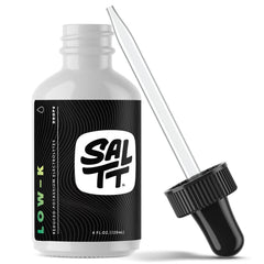 Keto Chow SALTT Low-K Fasting Drops bottle on shelf supports electrolyte balance during fasting