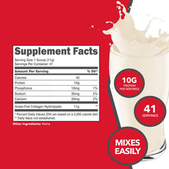 Ketologic collagen powder unflavored scoop for easy mixing