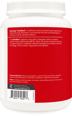 Ketologic Keto Meal Replacement Strawberry shake close-up emphasizes creamy texture and strawberry flavor