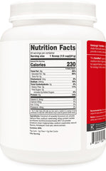 Ketologic Ketomeal vanilla scoop beside bottle emphasizes easy portion control.