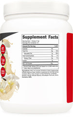 Ketologic MCT Oil Powder being added to soup for extra creaminess