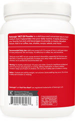 Ketologic MCT Oil Powder Unflavored whisked into a shake for clean fuel