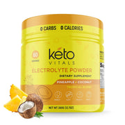 Keto Vitals Electrolytes Powder bottle ready for keto hydration and daily energy.