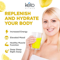 Keto Vitals Electrolytes Powder measuring scoop close-up for convenient use