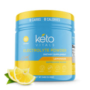 Keto Vitals Electrolytes Powder pour showing hydration during workouts