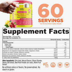 Keto Vitals Electrolytes Powder scoop showing convenient serving size.