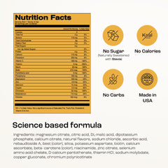 Key Nutrients electrolyte powder scoop shows simple measuring for steady daily servings