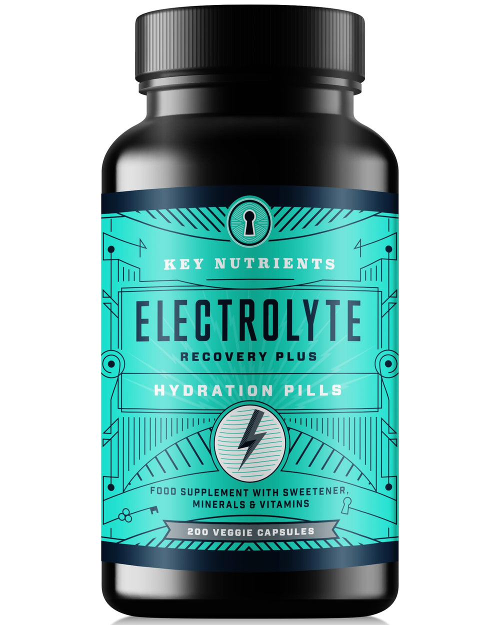 KEY NUTRIENTS Electrolyte Tablets bottle for on-the-go hydration with all six minerals.