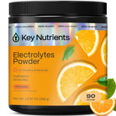 KEY NUTRIENTS Tangy Orange powder tub for convenient hydration anywhere.