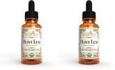 Khroma Organic Olive Leaf liquid bottle on white background, alcohol-free formula for everyday use.