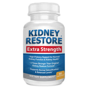 Kidney Restore bottle front displaying detox support messaging