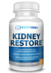 Kidney Restore kidney-cleanse bottle emphasizes renal support for daily wellness.