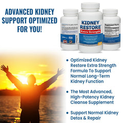 Kidney Restore probiotic blend close-up, 90 billion strains for detox support