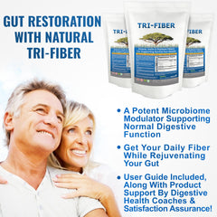 Kidney Restore Tri-Fiber organic acacia fiber powder ready to mix for daily fiber support