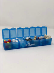 Close-up of Kinara Slo Niacin tablets highlighting uniform size for daily use
