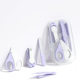 Kinderia Baby Nail Clippers Kit purple case for portable grooming