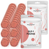 King Patches GLP-1 patches packaging, ready for gentle, plant-based daily routine.