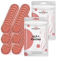 King Patches GLP-1 patches packaging, ready for gentle, plant-based daily routine.