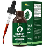 KingHealth Soursop leaf extract bottle pour shows premium organic formula for easy dosing.