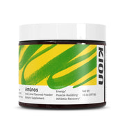 Kion Aminos Cool Lime bottle shown for on-the-go energy during workouts.
