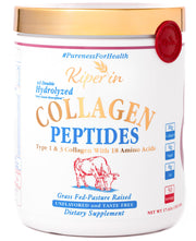 Kiperin collagen powder jar highlighting skin hydration and joint support