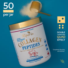 Kiperin unflavored collagen powder blends into any beverage