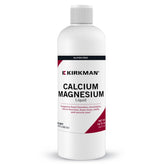 Kirkman Calcium Magnesium Liquid bottle with vitamin D3, ready for daily use