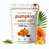 KITABIO pumpkin seed oil bottle highlighting cold-pressed formula for daily wellness.