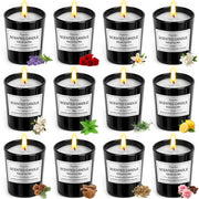 KIYTARBOO 12-pack candle gift box enhances home ambiance with luxury fragrances.