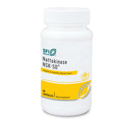 Klaire Labs Nattokinase NSK-SD bottle shown for convenient cardiovascular support.