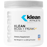 Klean Athlete Klean BCAA + Peak ATP bottle showcases a performance-focused supplement for workouts.