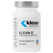 Klean Athlete Klean-D bottle with label promoting vitamin D3 for immune support.
